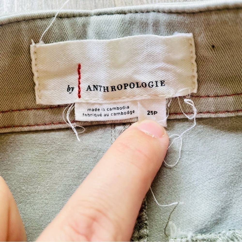 By Anthropologie Green Utility Pants Size 25 Petite - Picture 5 of 9